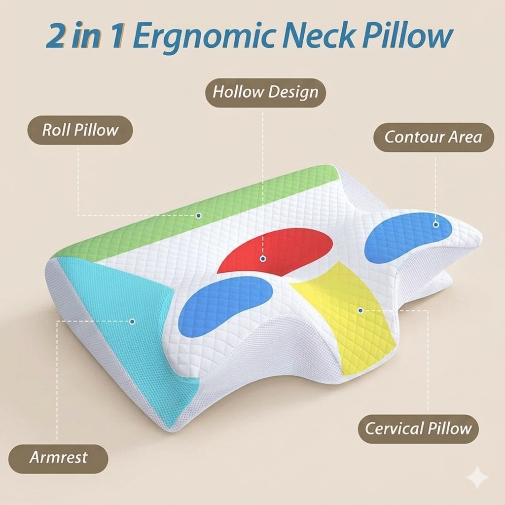 Butterfly Ergonomic Pillow